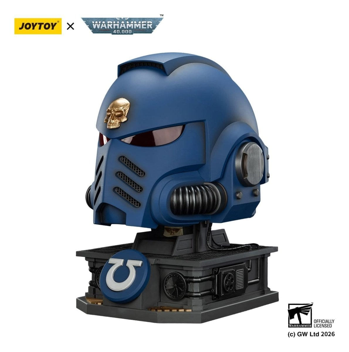 Warhammer 40,000 Captain MkX Helmet & Display Stand Ultramarines 44 cm ETA Sep 2026 - Loaded Dice