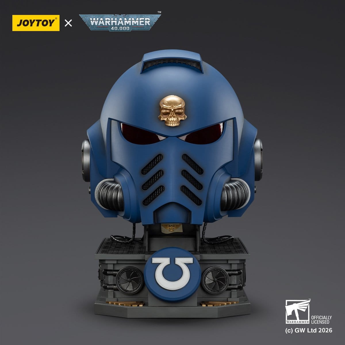 Warhammer 40,000 Captain MkX Helmet & Display Stand Ultramarines 44 cm ETA Sep 2026 - Loaded Dice