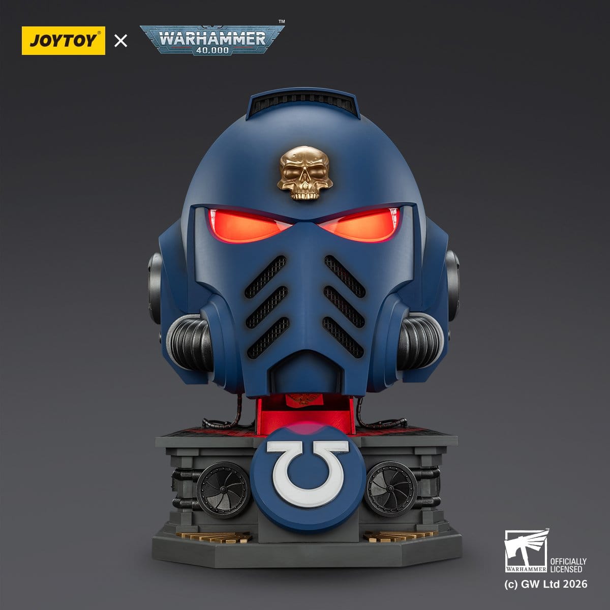 Warhammer 40,000 Captain MkX Helmet & Display Stand Ultramarines 44 cm ETA Sep 2026 - Loaded Dice
