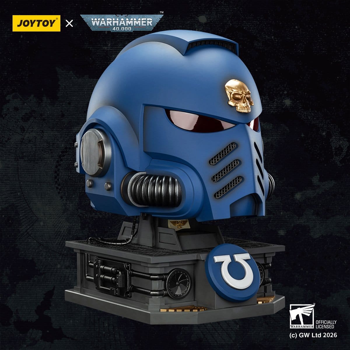 Warhammer 40,000 Captain MkX Helmet & Display Stand Ultramarines 44 cm ETA Sep 2026 - Loaded Dice