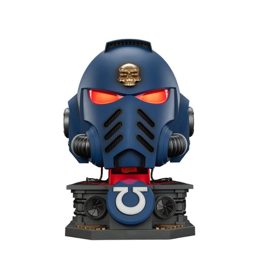Warhammer 40,000 Captain MkX Helmet & Display Stand Ultramarines 44 cm ETA Sep 2026 - Loaded Dice