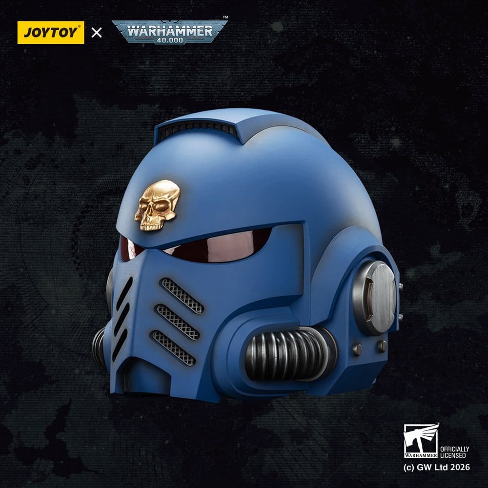 Ultramarines Captain MkX helmet detail