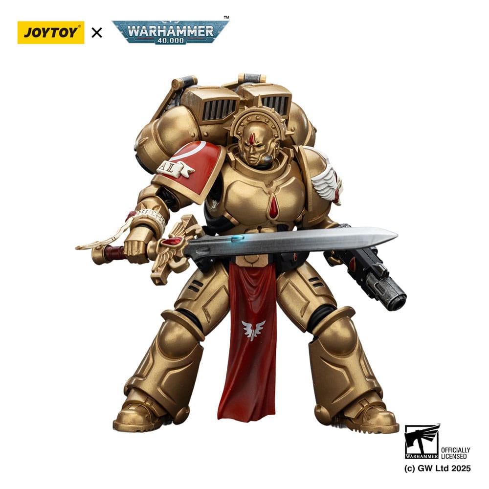 JoyToy Blood Angels Sanguinary Guard 1 20 cm action figure, sword held level across body, white background
