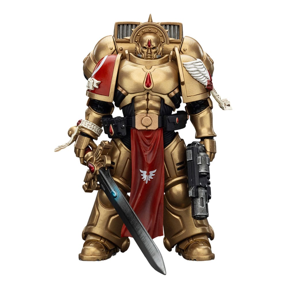 JoyToy Blood Angels Sanguinary Guard 1 20 cm action figure, front view with sword and pistol, white background