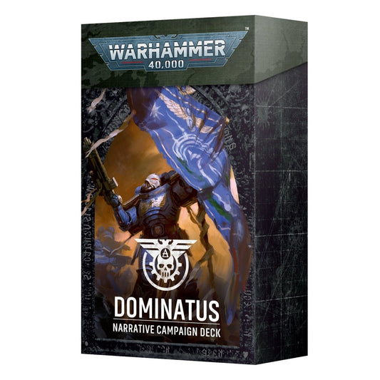 Warhammer 40,000 Dominatus Narrative Campaign Deck packaging on a white background