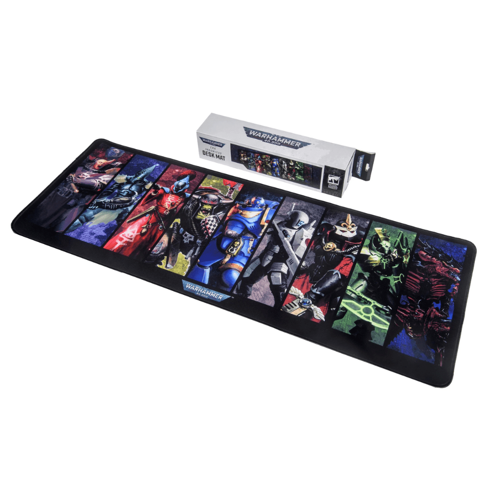 Warhammer 40,000 Era Indomitus desk mat showing Indomitus Crusade faction artwork