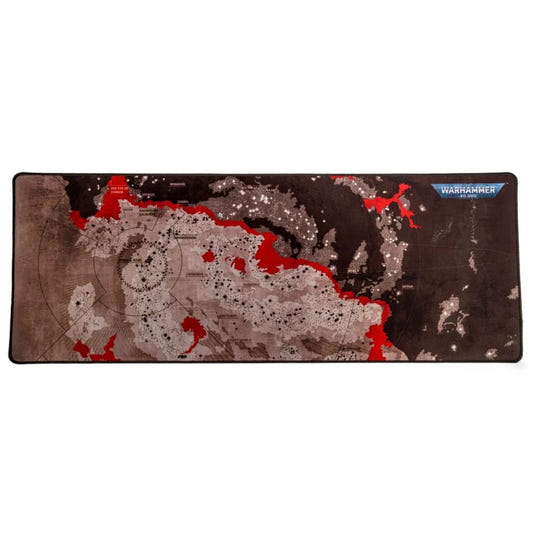 Warhammer 40,000 galaxy map desk mat showing Terra, Cadia and the Eye of Terror