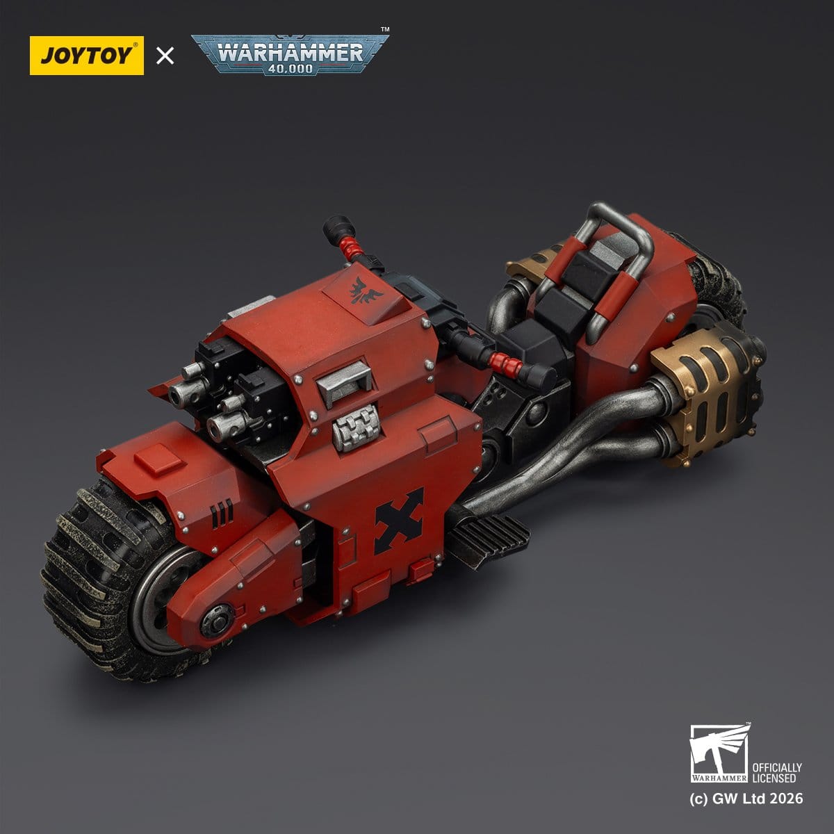 Warhammer 40,000 Raider-pattern Combat Bike Blood Angels with twin-linked bolt rifles 22 cm ETA Sep 2026 - Loaded Dice