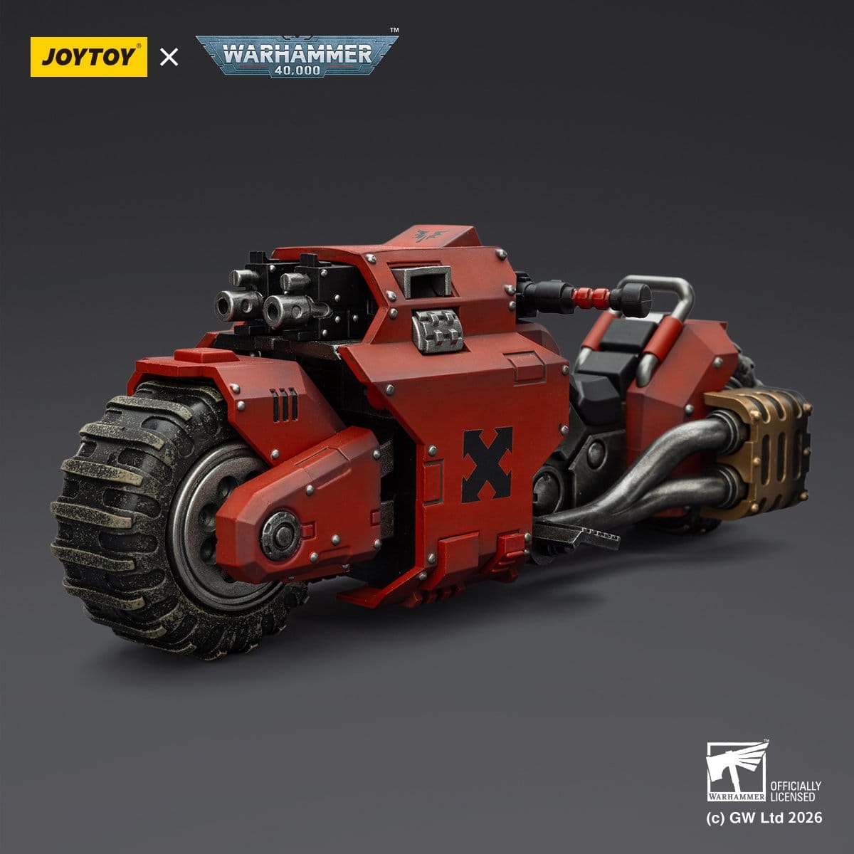 Warhammer 40,000 Raider-pattern Combat Bike Blood Angels with twin-linked bolt rifles 22 cm ETA Sep 2026 - Loaded Dice