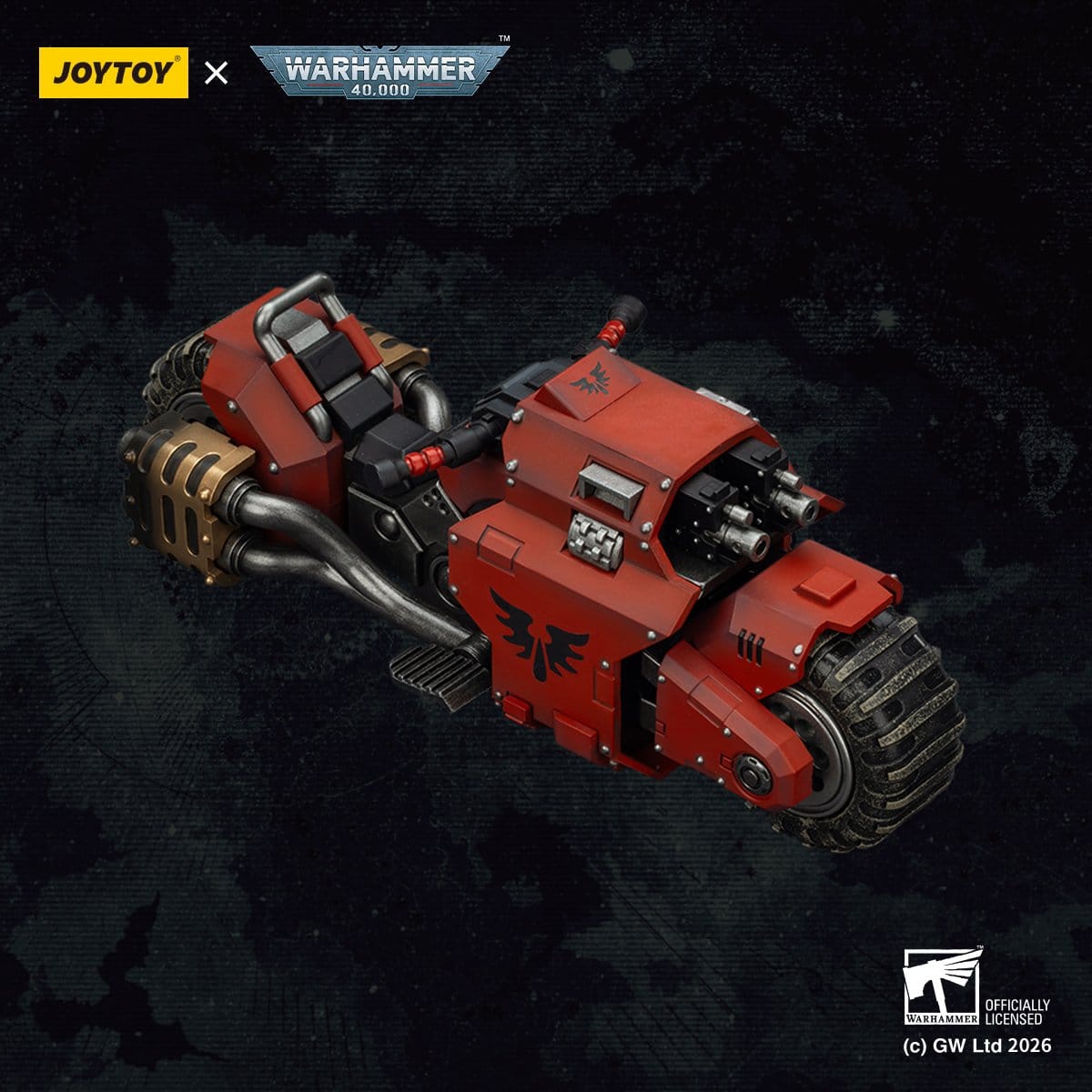 Warhammer 40,000 Raider-pattern Combat Bike Blood Angels with twin-linked bolt rifles 22 cm ETA Sep 2026 - Loaded Dice