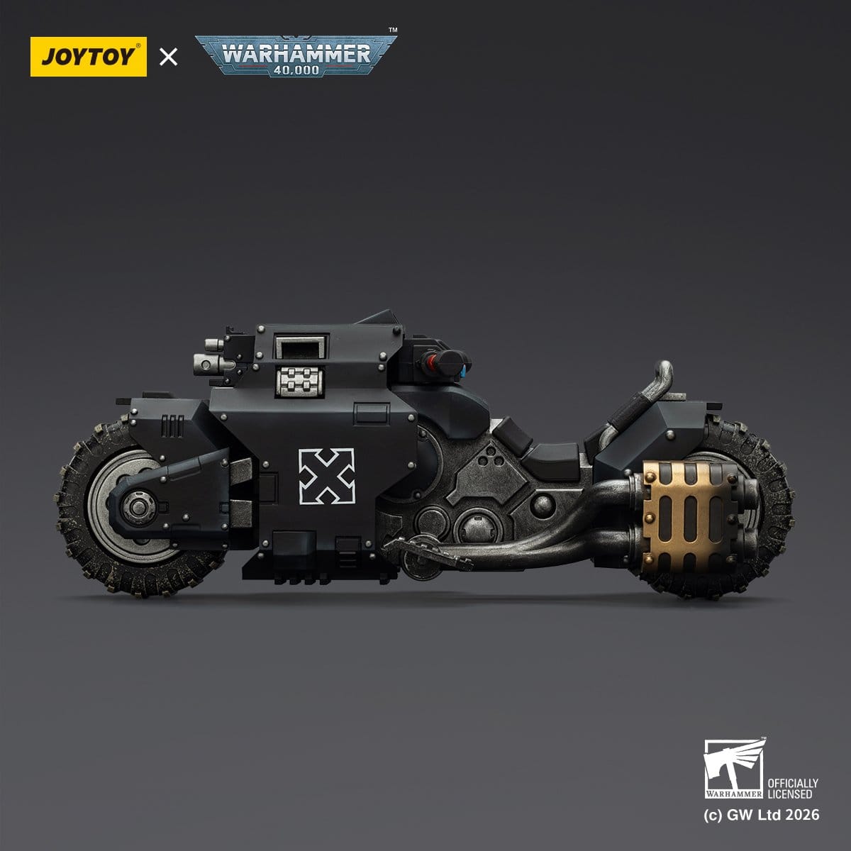 Warhammer 40,000 Raider-pattern Combat Bike Raven Guard with twin-linked bolt rifles 22 cm ETA Sep 2026 - Loaded Dice