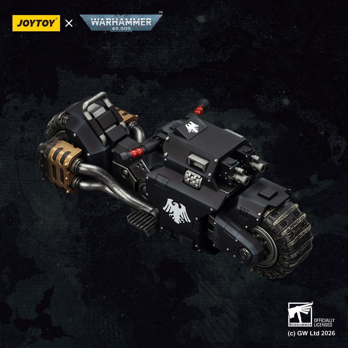 Warhammer 40,000 Raider-pattern Combat Bike Raven Guard with twin-linked bolt rifles 22 cm ETA Sep 2026 - Loaded Dice