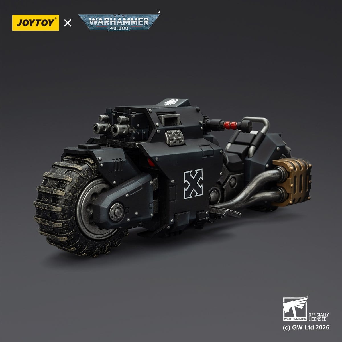 Warhammer 40,000 Raider-pattern Combat Bike Raven Guard with twin-linked bolt rifles 22 cm ETA Sep 2026 - Loaded Dice