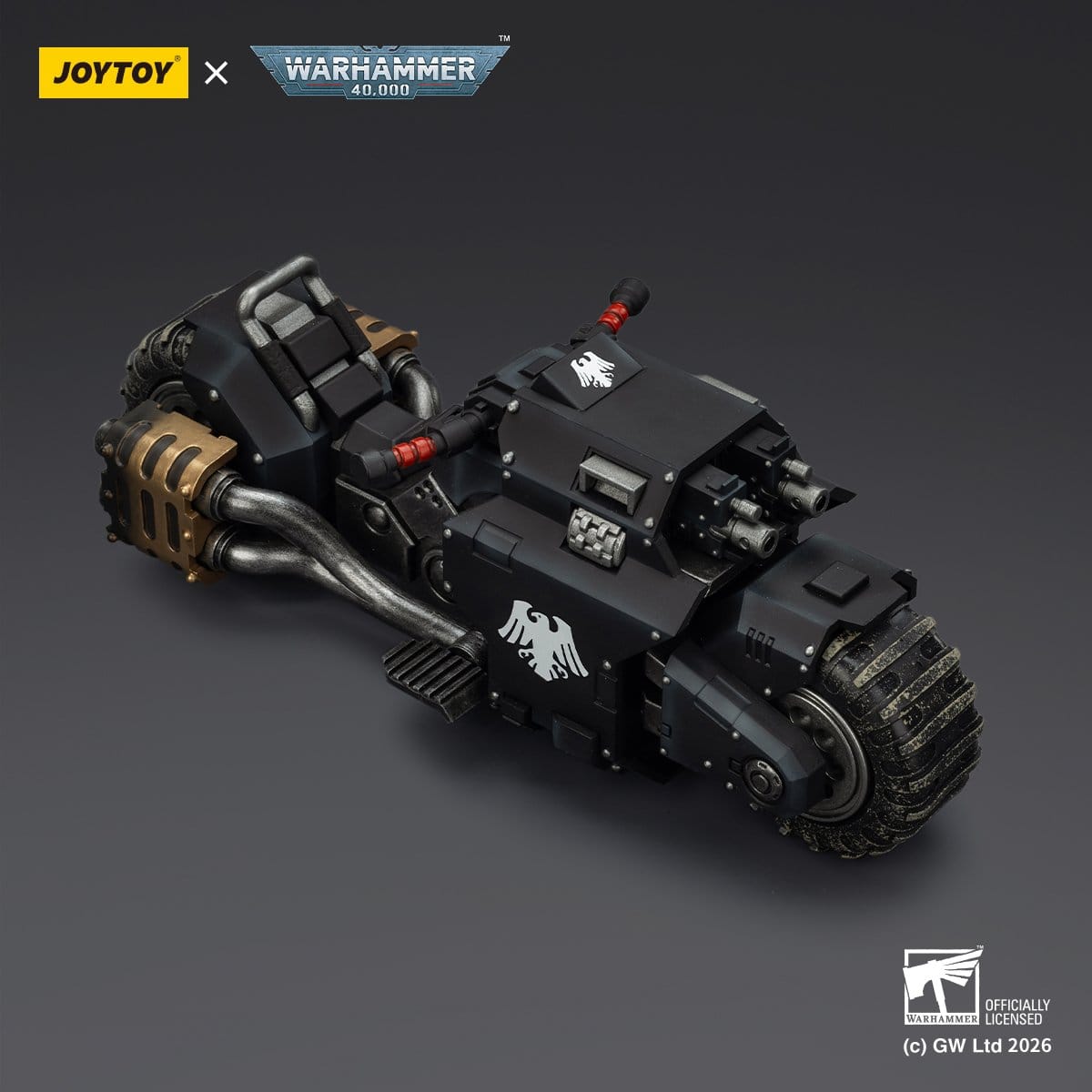 Warhammer 40,000 Raider-pattern Combat Bike Raven Guard with twin-linked bolt rifles 22 cm ETA Sep 2026 - Loaded Dice