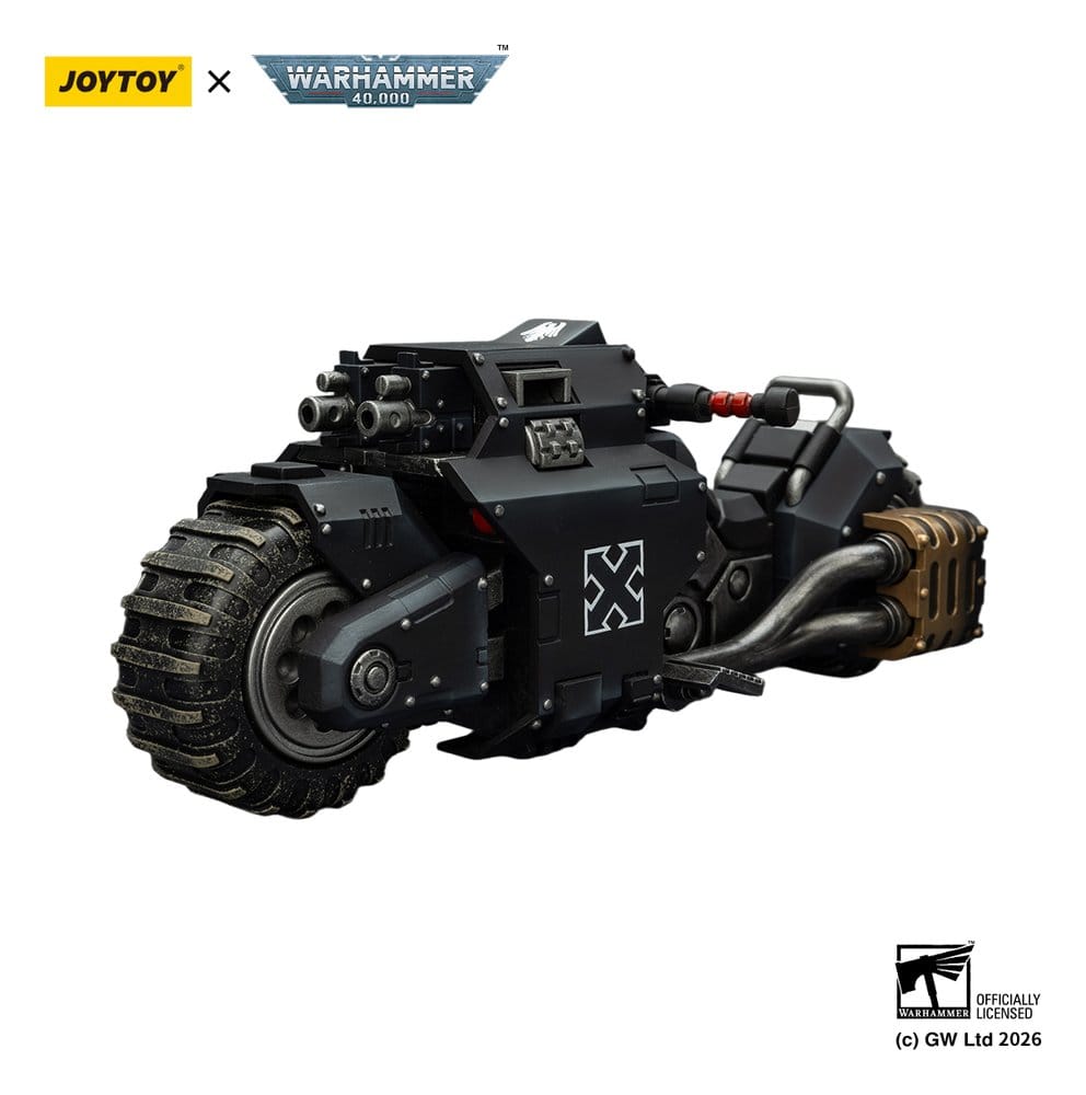 JoyToy Raven Guard Raider-pattern Combat Bike 22 cm, front three-quarter view, white background