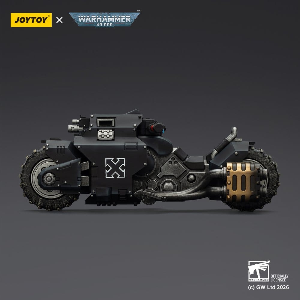 JoyToy Raven Guard Raider-pattern Combat Bike 22 cm, side view, dark background