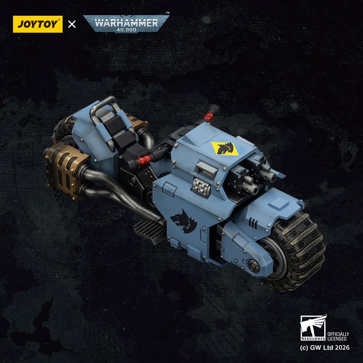 Warhammer 40,000 Raider-pattern Combat Bike Space Wolves with twin-linked bolt rifles 22 cm ETA Sep 2026 - Loaded Dice