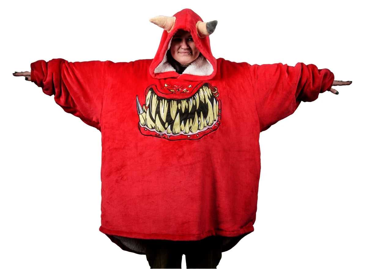 Warhammer 40,000: Red Squig Hooded Blanket - Loaded Dice