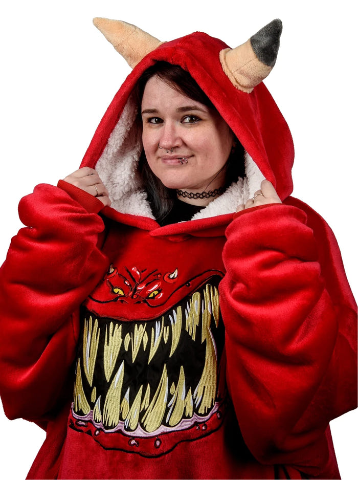 Warhammer 40,000: Red Squig Hooded Blanket - Loaded Dice