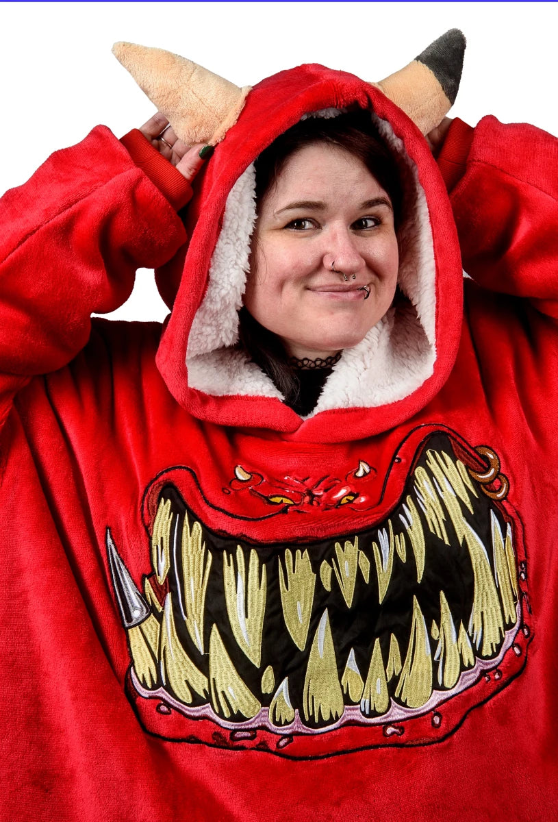 Warhammer 40,000: Red Squig Hooded Blanket - Loaded Dice