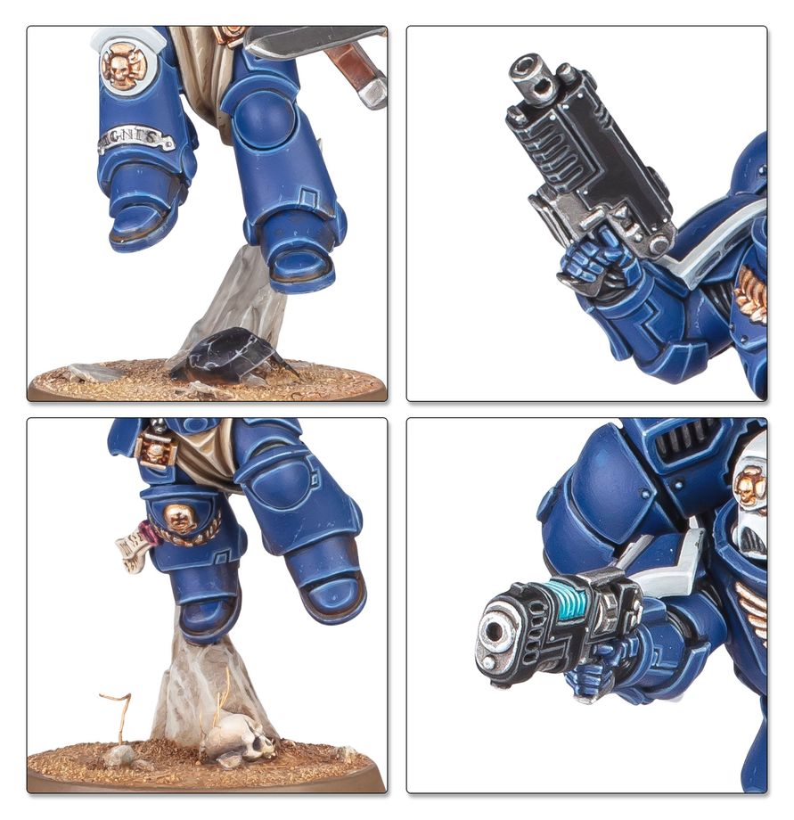 Collage of space marines close ups