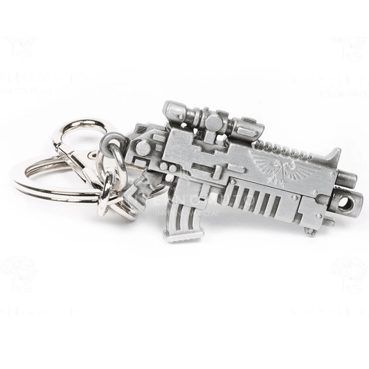 Warhammer 40k Metal Bolter Keychain - Loaded Dice