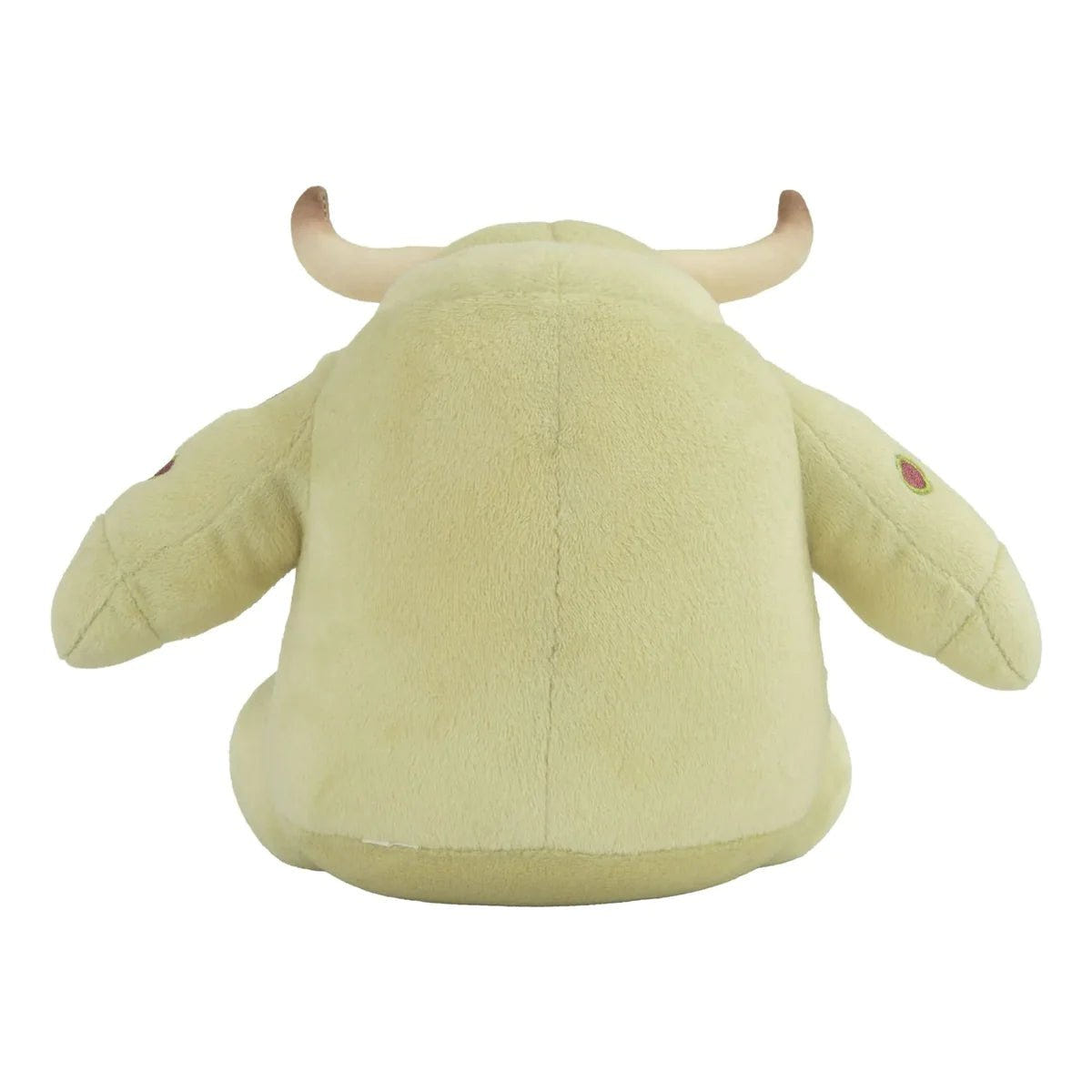 Back view of the TOMY Warhammer 40k Little Unclean One plush with its horns and stubby arms