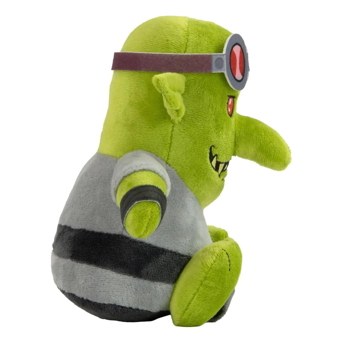TOMY Spanna Grot plush, side view showing its long pointed nose and ear
