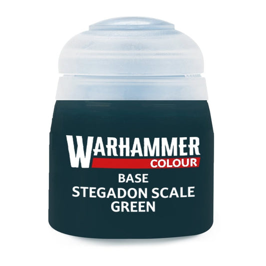 Warhammer Colour Base: Stegadon Scale Green 12ml - Loaded Dice