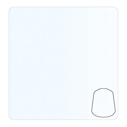 Warhammer Colour Contrast Apothecary White 18ml paint, colour swatch in pale white with a blue tint