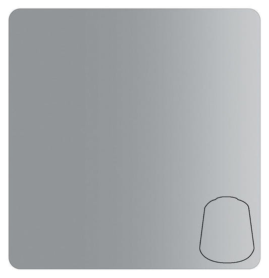 Warhammer Colour Contrast Basilicanum Grey 18ml paint, colour swatch in mid grey gradient