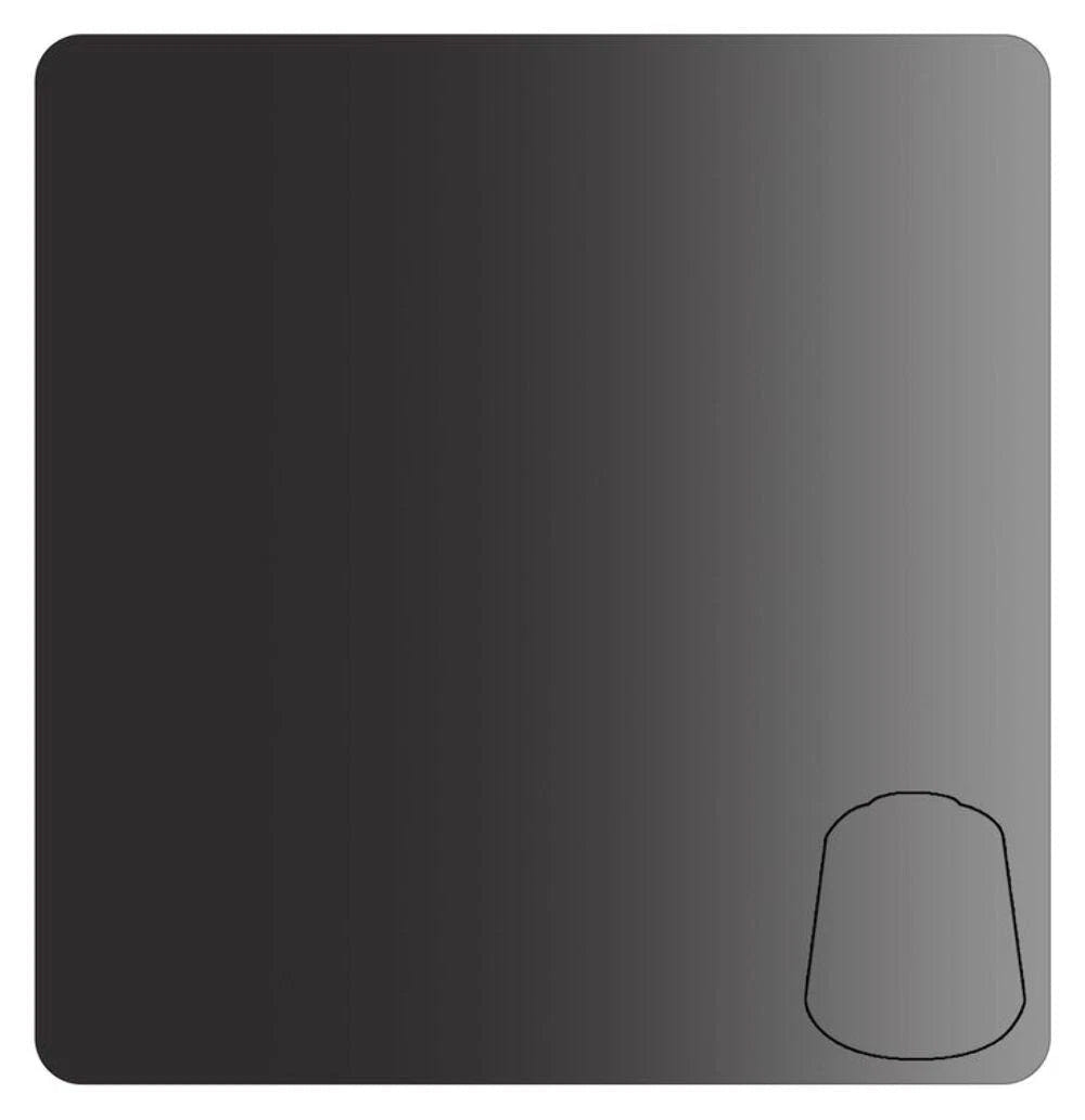 Games Workshop Warhammer Colour Contrast Black Legion swatch, a black to grey gradient, with pot outline