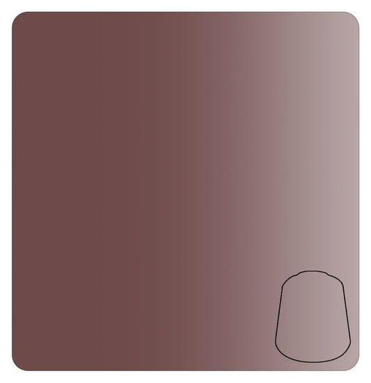 Warhammer Colour Contrast Cygor Brown 18ml paint, colour swatch in dark muted brown gradient