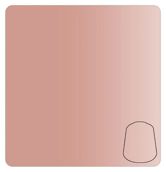 Warhammer Colour Contrast Guilliman Flesh 18ml paint, colour swatch in pale pink flesh tone gradient