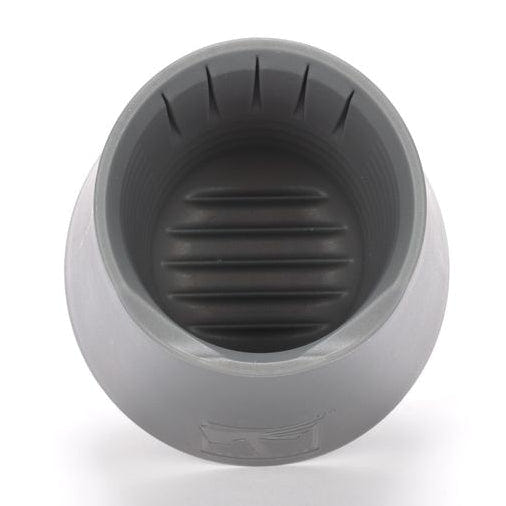 Top-down view inside the Warhammer Colour Water Pot showing the ribbed base for cleaning brush bristles