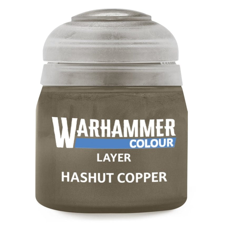 Games Workshop Warhammer Colour Layer Hashut Copper 12ml paint pot in metallic copper