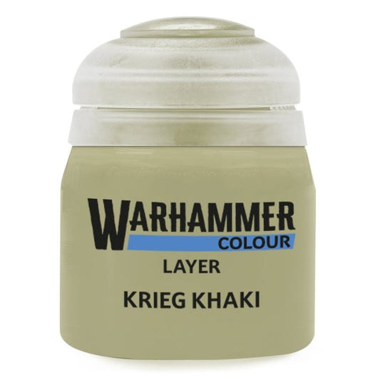 Warhammer Colour Layer: Krieg Khaki 12ml - Loaded Dice