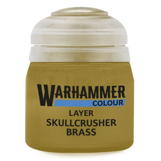 Warhammer Colour Layer: Skullcrusher Brass 12ml - Loaded Dice
