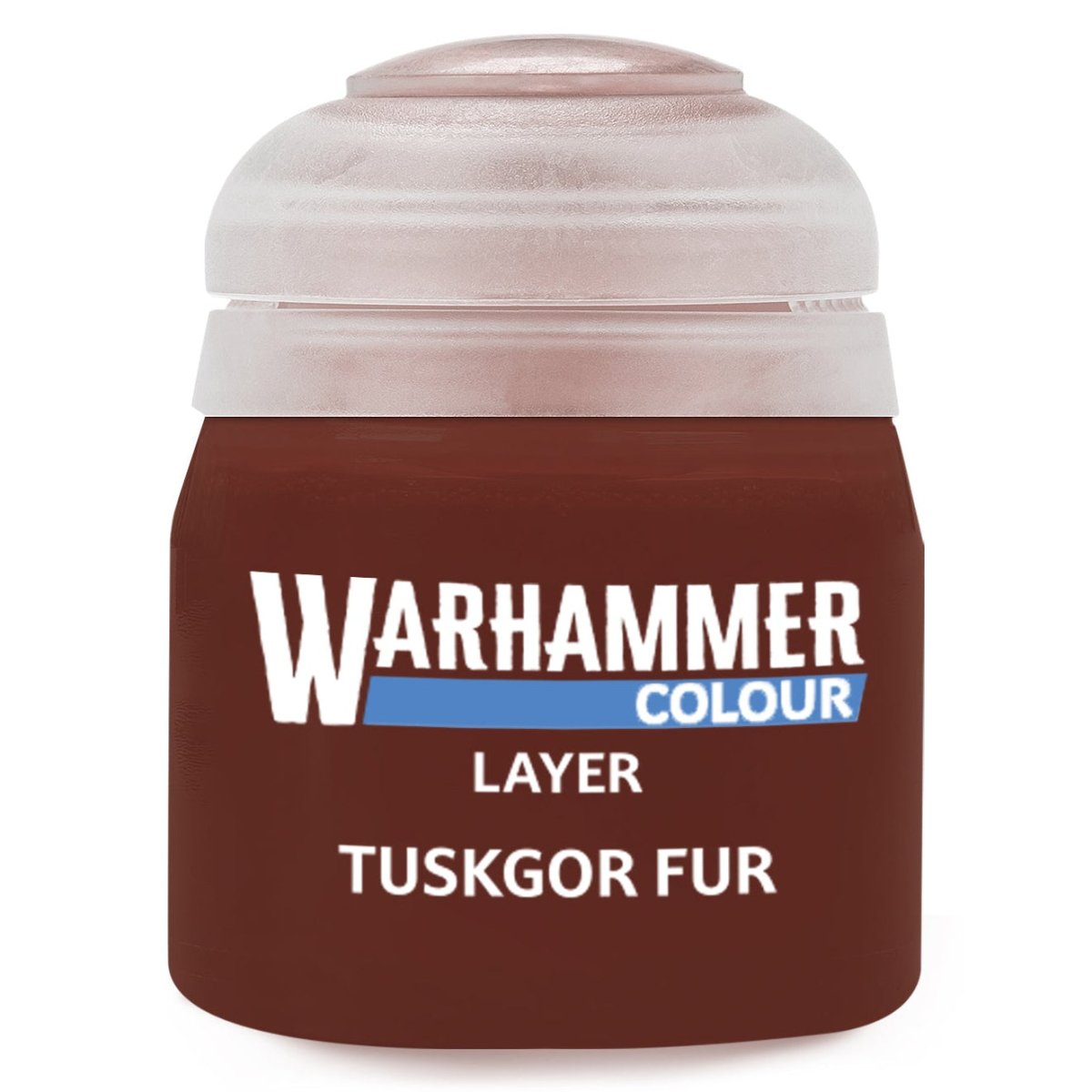 Warhammer Colour Tuskgor Fur paint jar on a white background