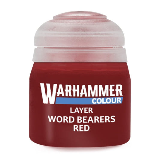 Warhammer Colour Layer: Word Bearers Red 12ml - Loaded Dice