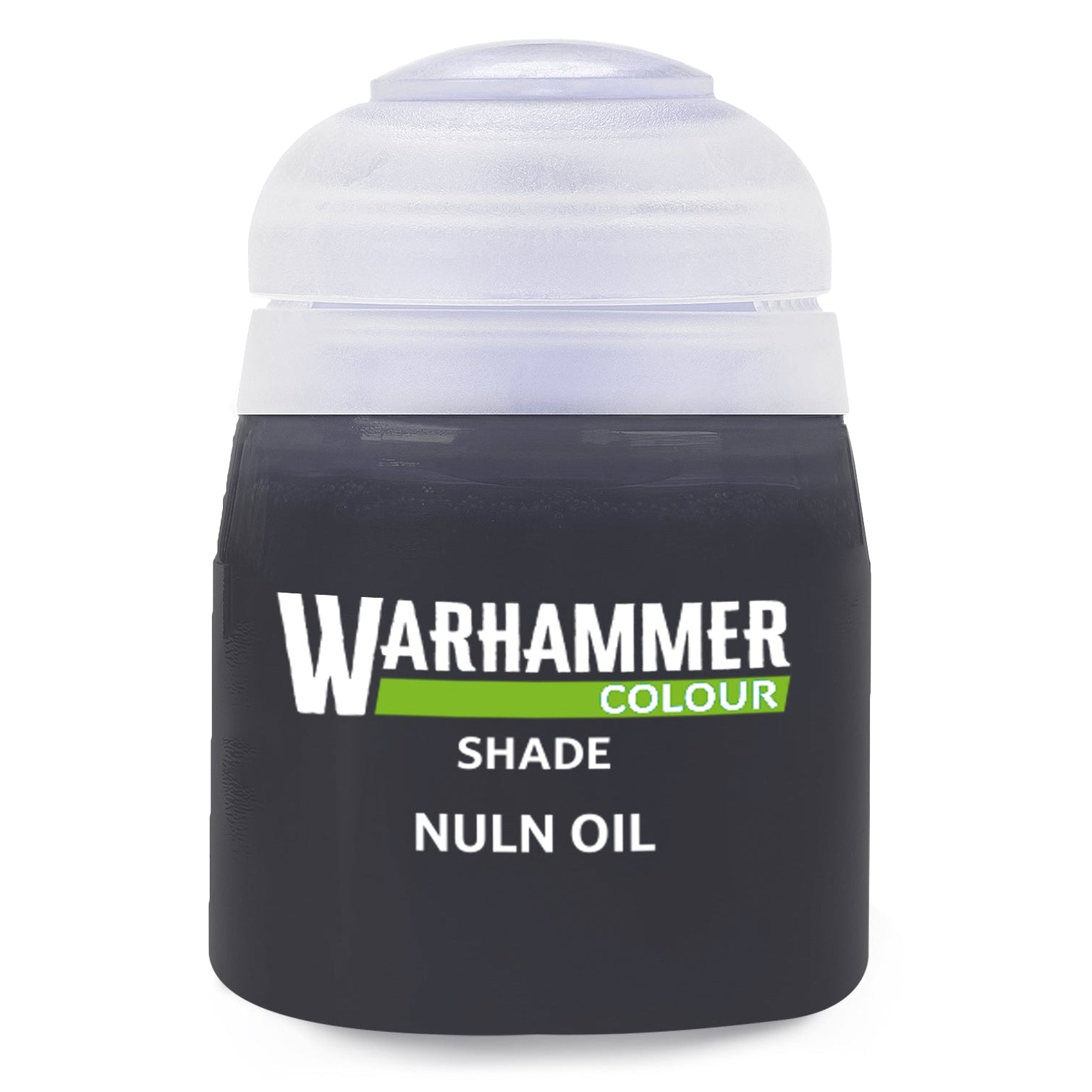 Warhammer Colour Shade: Nuln Oil 18ml paint pot