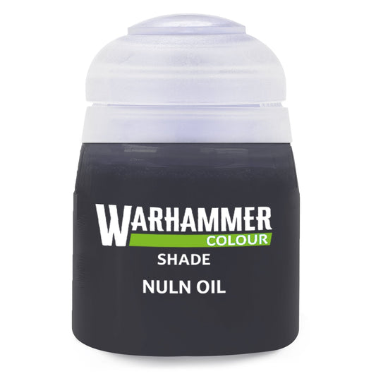 Warhammer Colour Shade: Nuln Oil 18ml paint pot