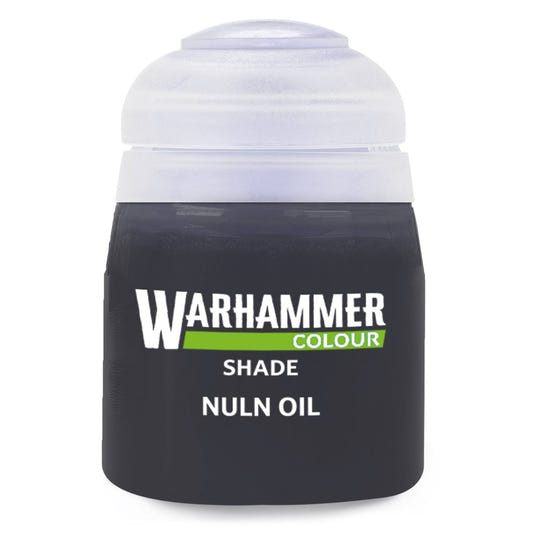 Warhammer Colour Shade: Nuln Oil 18ml paint pot