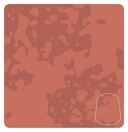 Warhammer Colour Technical Martian Ironcrust 24ml texture paint, colour swatch in rusty red texture