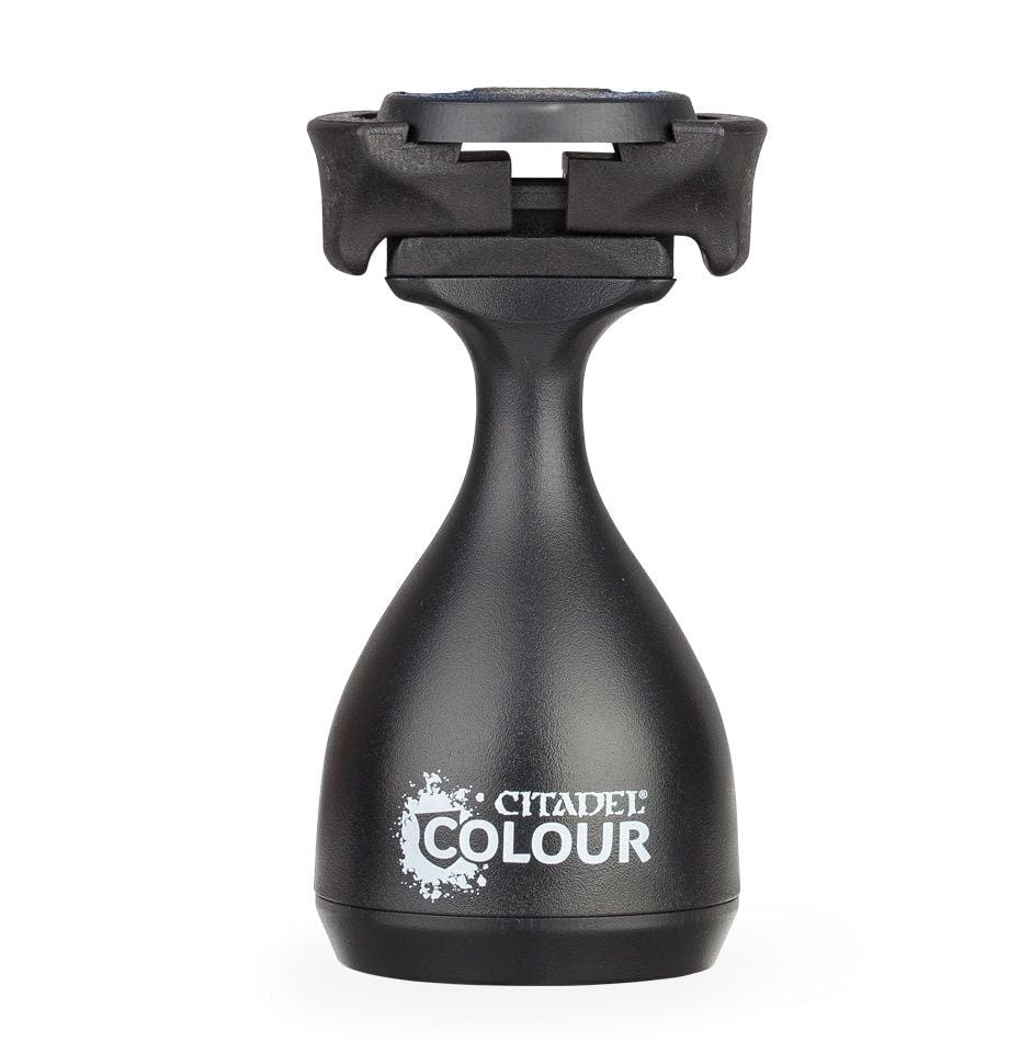 Citadel Colour Painting Handle MK2 in black, front view of the clamp and grip