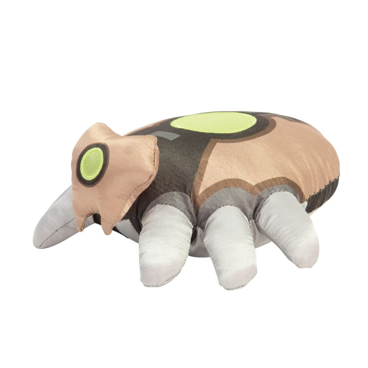 Three-quarter left view of the soft TOMY Warhammer Necron Scarab plush toy