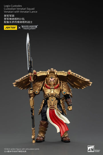 JoyToy Warhammer The Horus Heresy Action Figure 1/18 Legio Custodes Custodian Venatari Squad Venatari with Venatari Lance 13 cm
