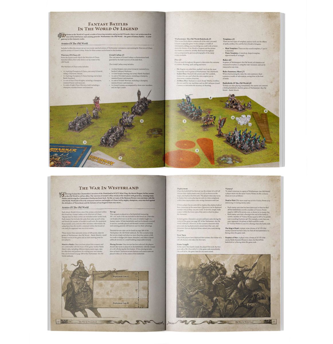 Inside the Old World rulebook: battle report pages and Chaos lore