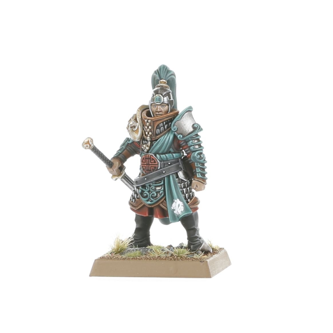 Grand Cathay infantryman in jade armour with a sword
