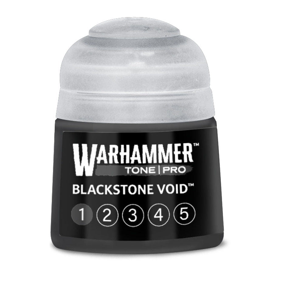 Warhammer Tone Pro Blackstone Void 1 12ml paint pot, part of the Blackstone Void 1–5 bundle
